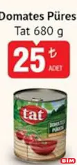 TAT DOMATES PÜRESİ 680 G fiyat ve kampanya bilgisi